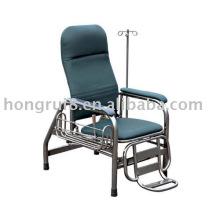 Chaise à infusion en acier inoxydable avec un panier latéral